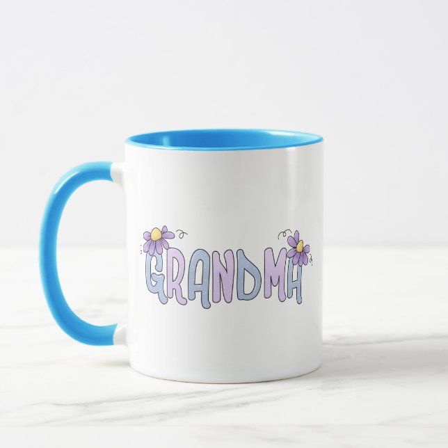 Spring Flowers Grandma Mug (Left)