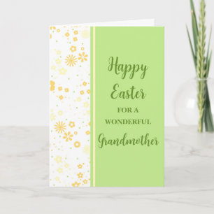 Spring Flowers Happy Easter Grandmother Holiday Card