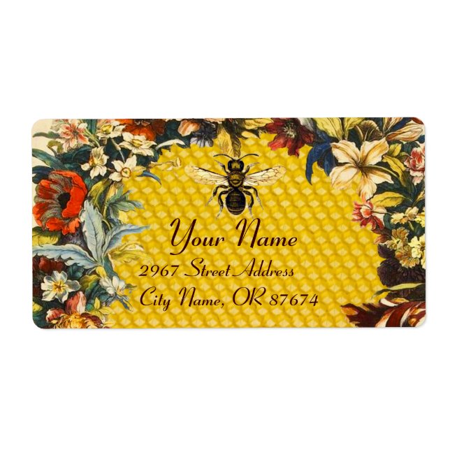 SPRING FLOWERS HONEY BEE ,BEEKEEPER (Front)