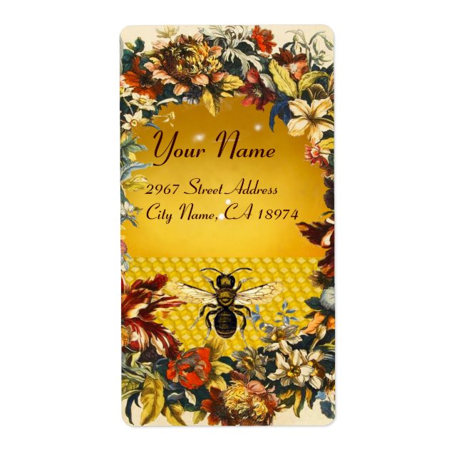 SPRING FLOWERS HONEY BEE ,BEEKEEPER (Front)