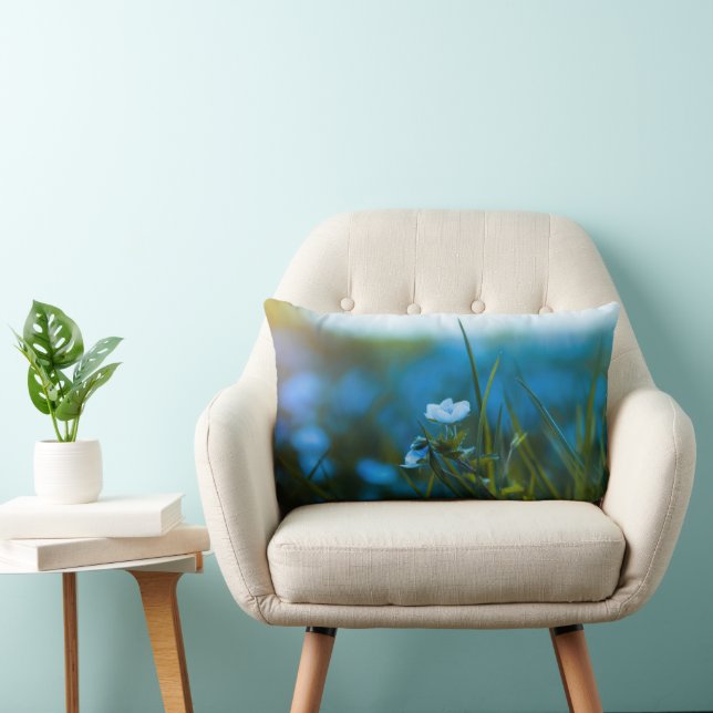 Spring flowers in field lumbar cushion (Chair)