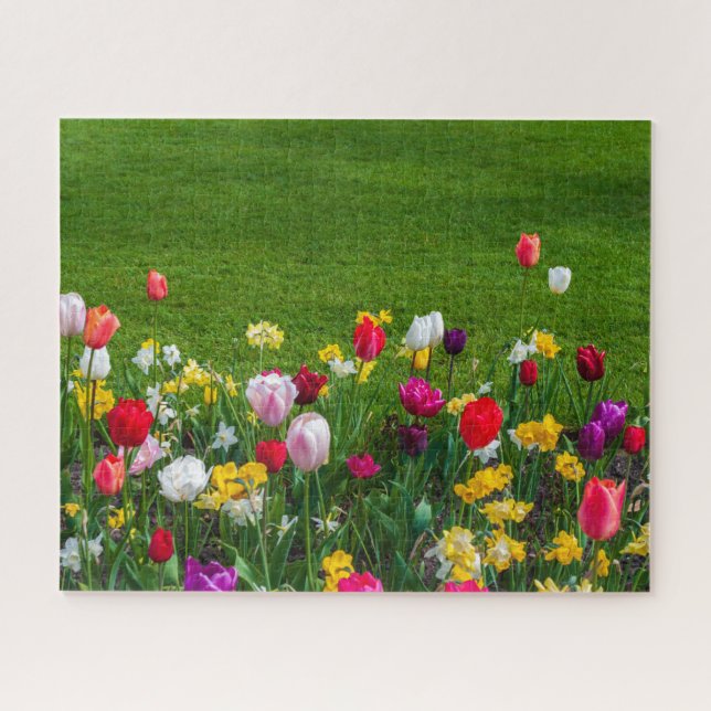 Spring flowers jigsaw puzzle (Horizontal)