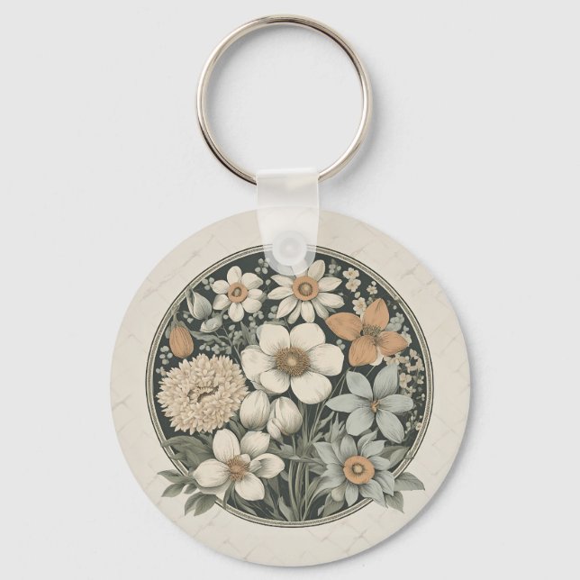 Spring Flowers Key Ring (Front)
