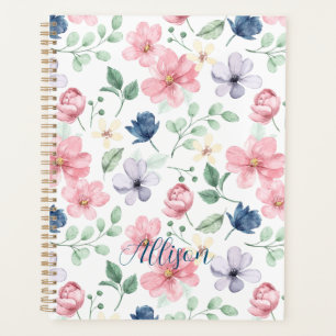 Spring Flowers & Leaves Pattern Planner