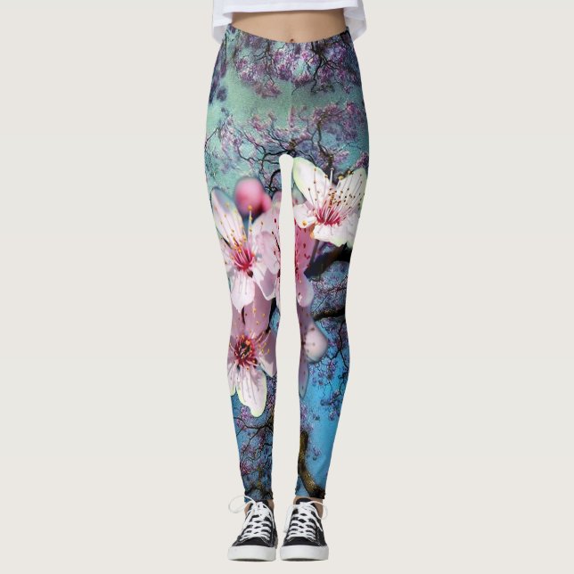 Spring flowers leggings (Front)