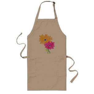 Spring Flowers Long Apron