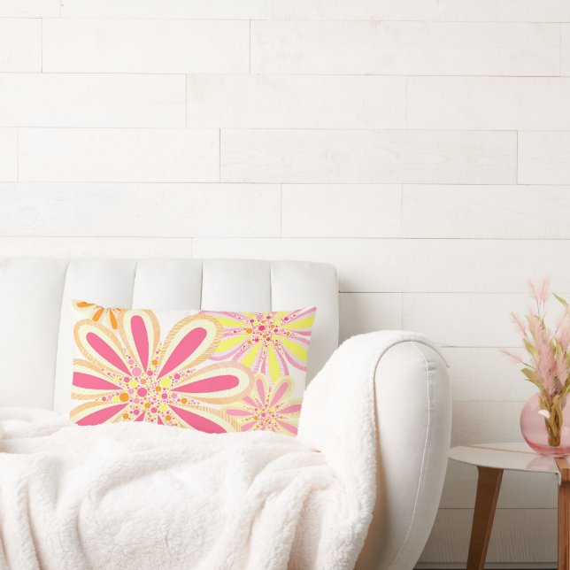 Spring Flowers Lumbar Cushion (Couch)