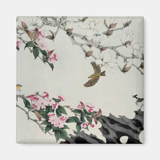 Spring Flowers Magnet (Front)