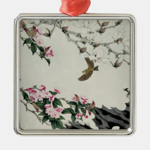 Spring Flowers Metal Tree Decoration