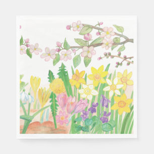 Spring Flowers   Napkin