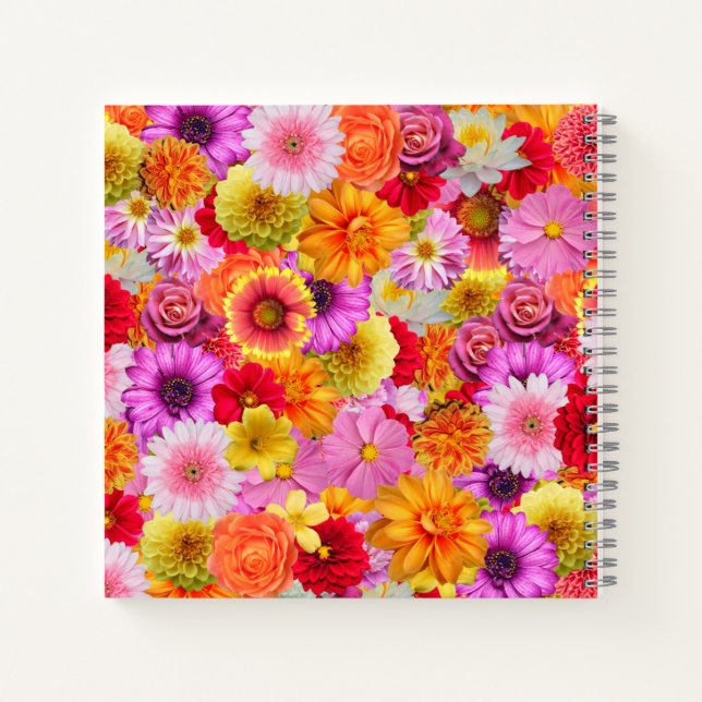 spring flowers notebook (Back)
