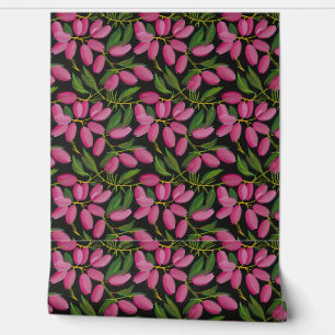 Spring flowers on a black background wallpaper