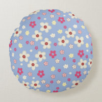 spring flowers on blue background