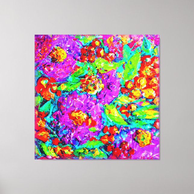 Spring Flowers Painting. Buy Now Canvas Print (Front)