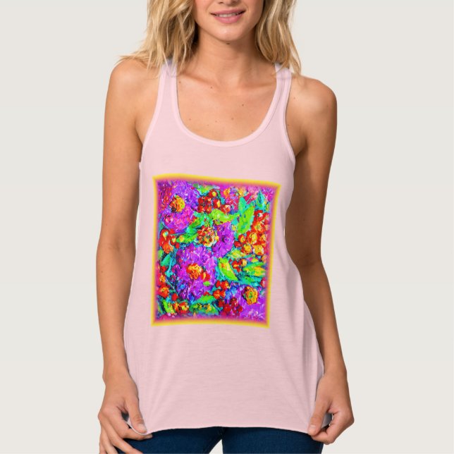 Spring Flowers Painting. Buy Now Singlet (Front)