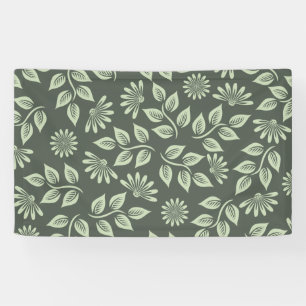 Spring Flowers Pattern Banner