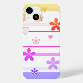 Spring Flowers Pattern Case-Mate iPhone 14 Case