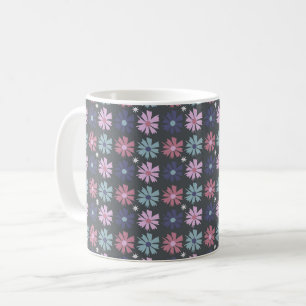 spring flowers pattern coffee mug