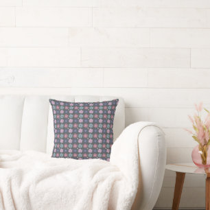 spring flowers pattern cushion