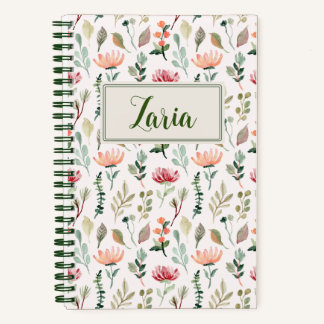Spring Flowers | Personalised Spiral Notebook