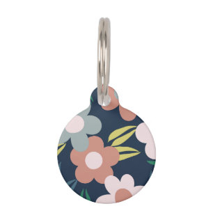 Spring flowers pet tag