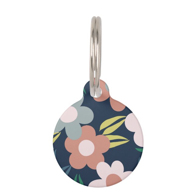 Spring flowers pet tag (Front)