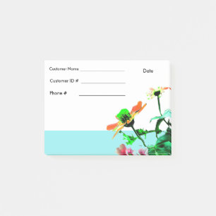 Spring flowers  Post its- Info Post-it Notes