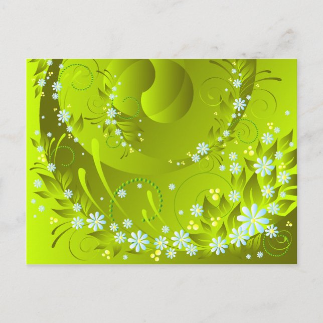 spring flowers postcard (Front)