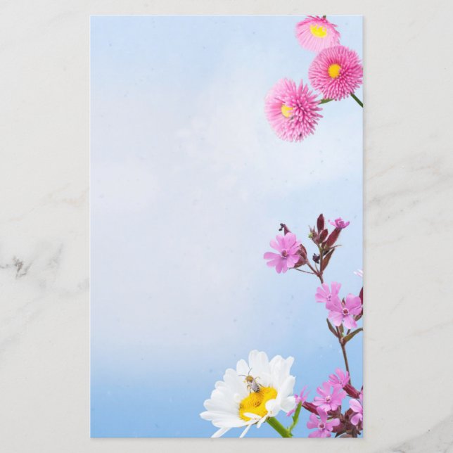 Spring flowers Scrapbook paper (Front)