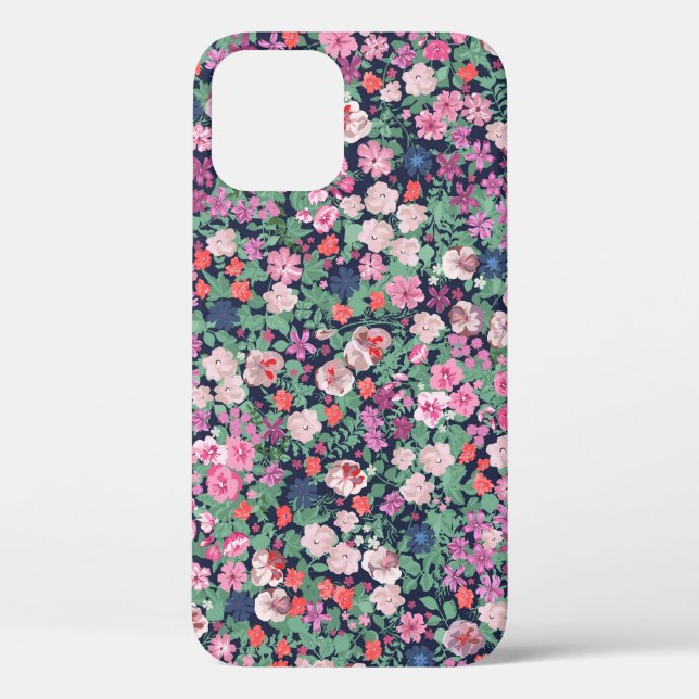Spring flowers: seamless plant print. Case-Mate iPhone case (Back)