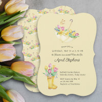 Spring Flowers Shower Mum-to-be Yellow Baby Shower