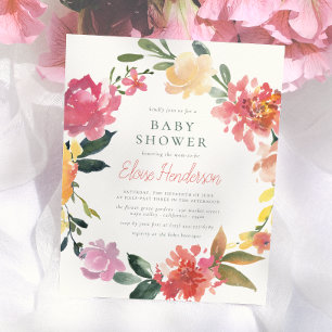 Spring Flowers   Simple Girl Baby Shower Budget