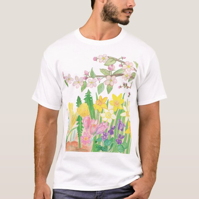 Spring Flowers  T-Shirt (Front)