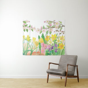 Spring Flowers Tapestry