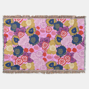 Spring Flowers Throw Blanket