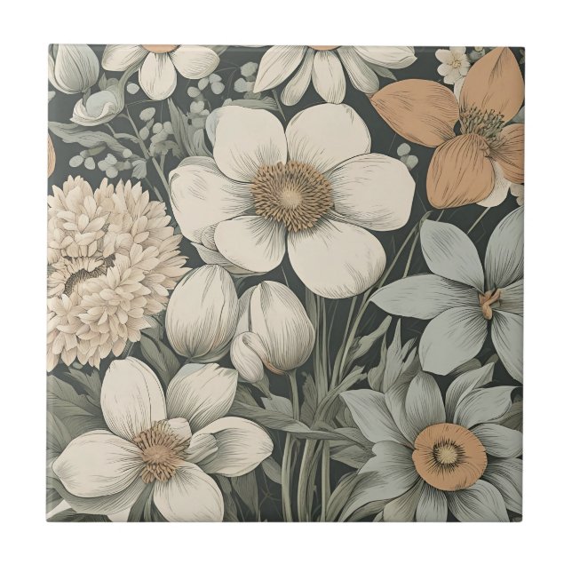 Spring Flowers Tile (Front)