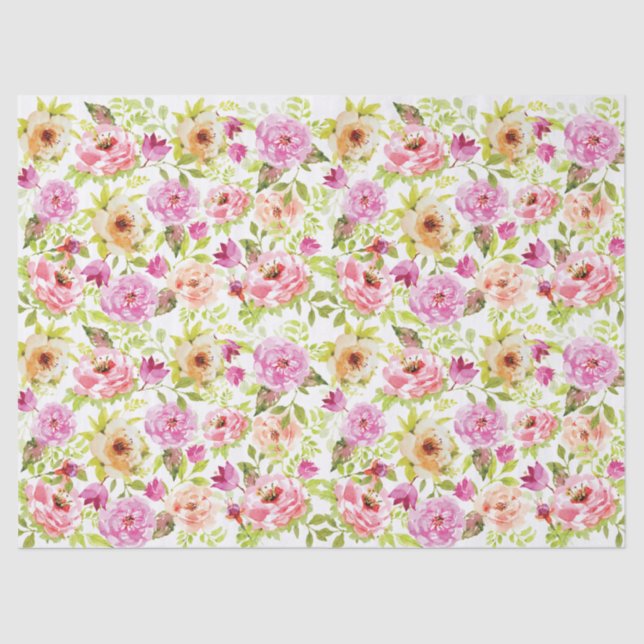 Spring Flowers Tissue Paper (Front)
