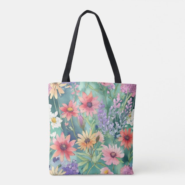 Spring Flowers  Tote Bag (Back)