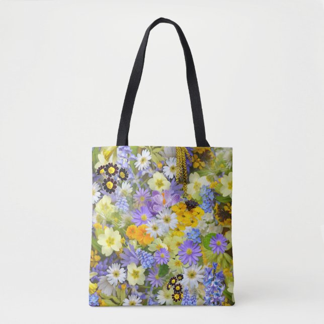 spring flowers tote bag (Front)