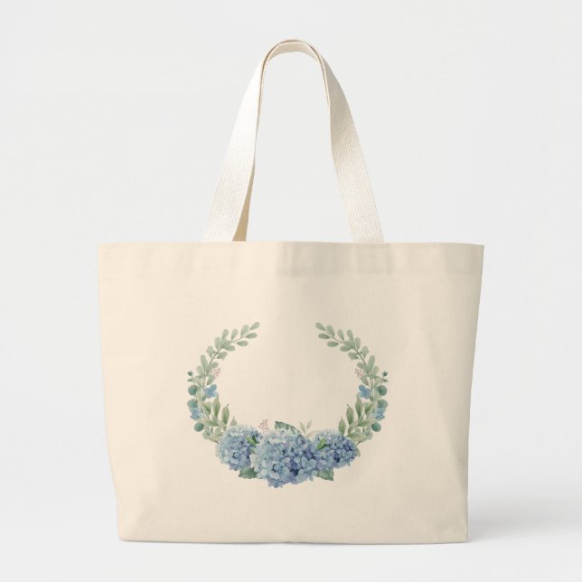 "Spring Flowers Tote" Large Tote Bag (Front)