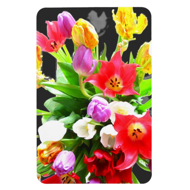Spring Flowers Tulips Magnet (Vertical)