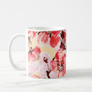 Spring Flowers U Pattern Coffee Mug