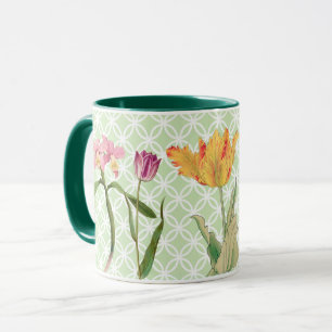 Spring Flowers Vintage Style Retro Art Mug