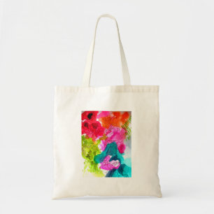 Spring Flowers watercolour abstract art Tote Bag