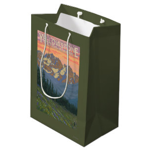 Spring Flowers - Yellowstone National Park Medium Gift Bag