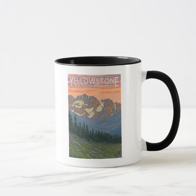 Spring Flowers - Yellowstone National Park Mug (Right)