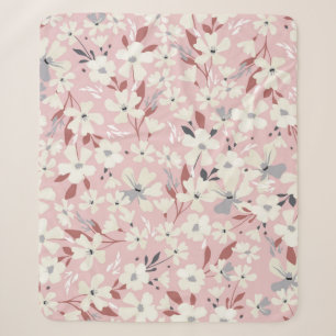 Spring flowery pattern. Seamless floral background Sherpa Blanket