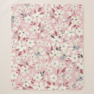 Spring flowery pattern. Seamless floral background Sherpa Blanket