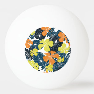 Spring Flowery: Vintage Floral Texture Ping Pong Ball