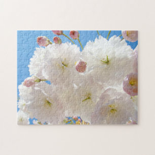 Spring Fluffy Spring Tree Blossoms Blue Sky Jigsaw Puzzle